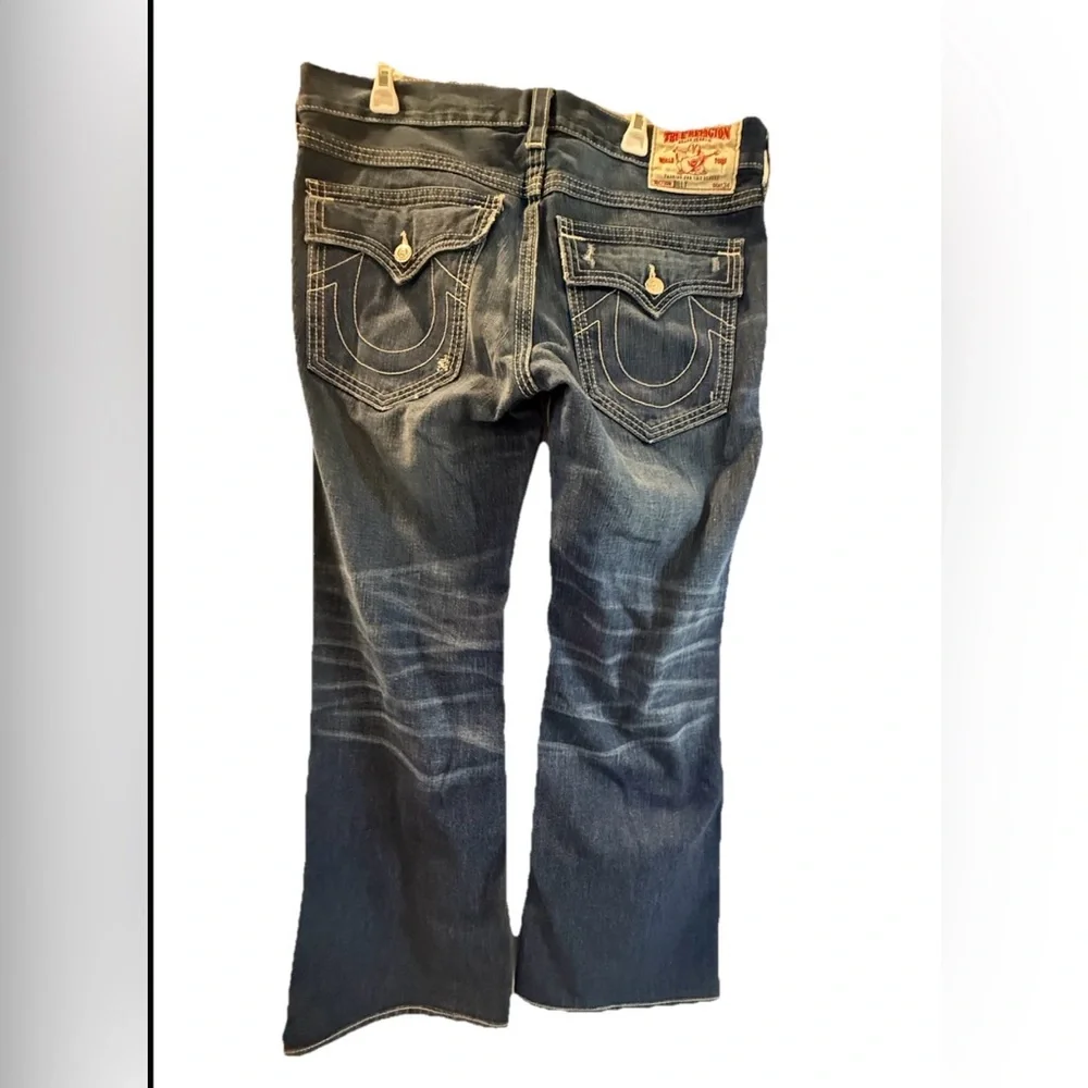 Men’s True Religion Jeans, Straight‎ Leg, Size 36 Made In USA